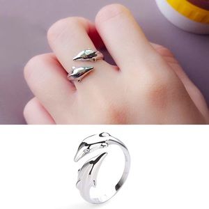 🐬 Nautical Coastal 925 Dolphin Silver Ring 🐬
